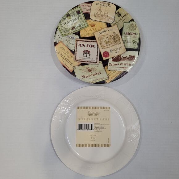 Wine Party Bundle Plates, Napkins, Wine Journals, & Wine Markers - Picture 3 of 12